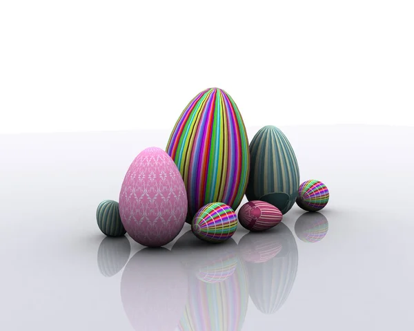 Bemalte Eier — Stockfoto