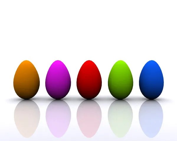 Színes tojások — Stock Fotó