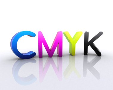 CMYK - 3D clipart