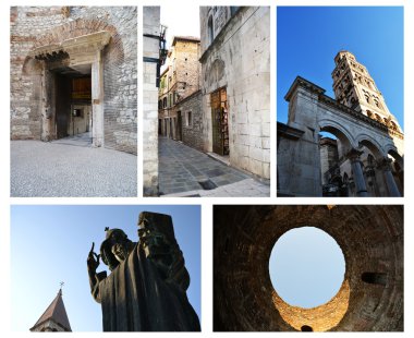 Historical Diocletian Palace in Split, Croatia clipart