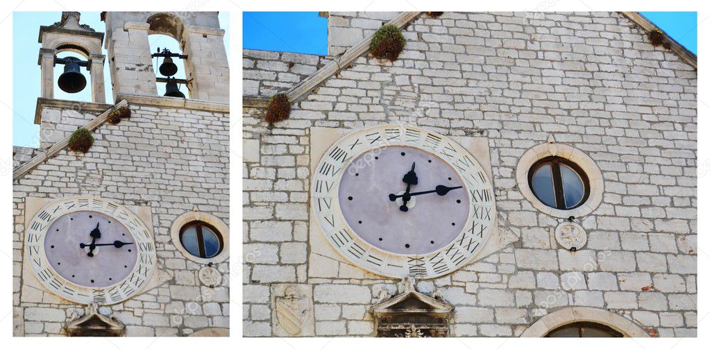 Special clock with 24 hours, Sibenik
