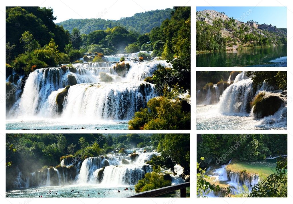 Wonderful Waterfalls of Krka Sibenik, Croatia