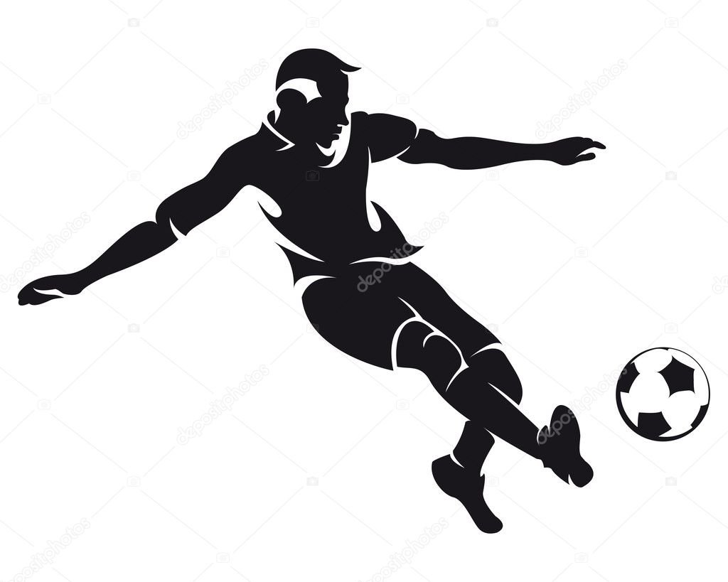 soccer ball silhouette vector free