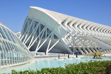 A city of arts and sciences in Valencia clipart