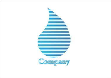 Water drop Logo clipart