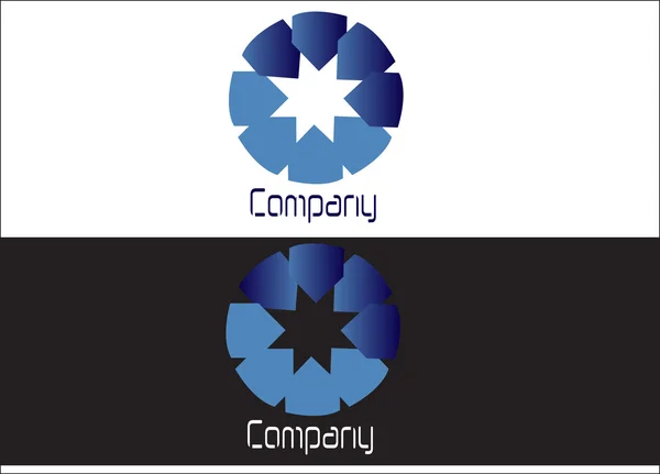 Logo bleu corporatif — Image vectorielle