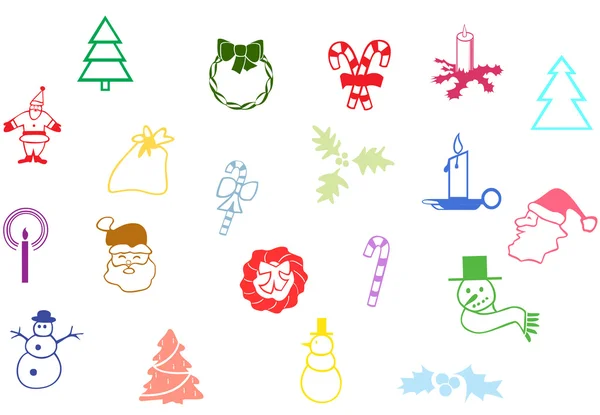 Christmas icons set 2 — Stock Vector