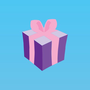 Vector gift box clipart