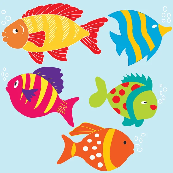 Vector fish ilustrations — Stock Vector