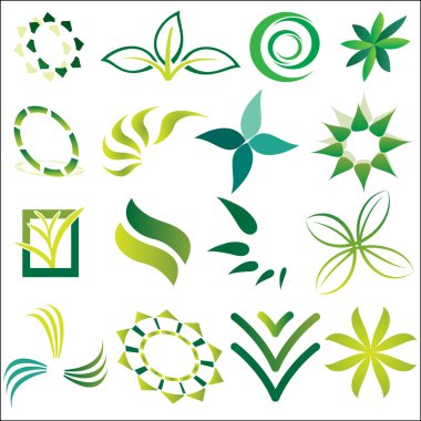 Yeşil ekolojik logolar