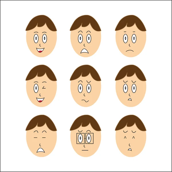 Stock vector Vector Boy Faces