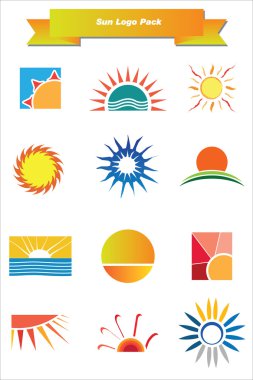 Sun Logo Pack clipart