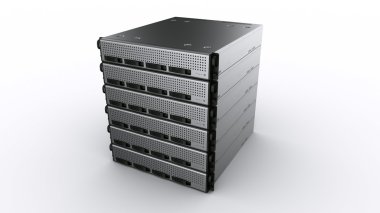 Multiple Rack servers clipart