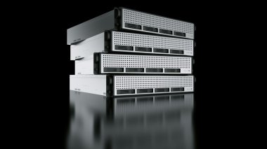 Multiple Rack servers clipart