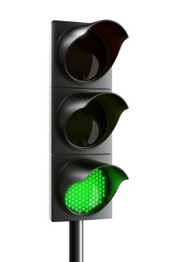 Green traffic light clipart