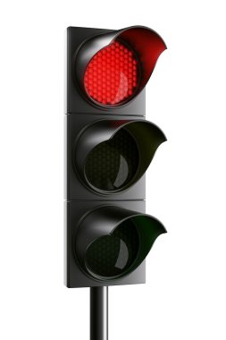 Red traffic light clipart
