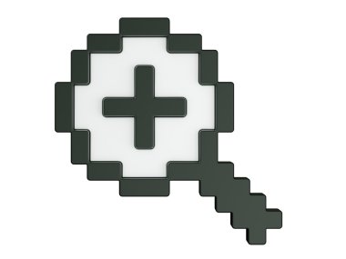 fare imleci 3D - hiçbir gölgeler zoom