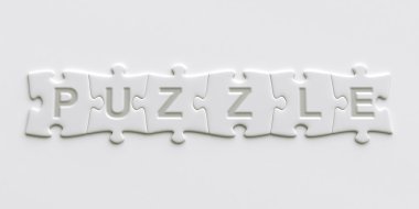 puzzle parçaları üzerinde yazılı metin