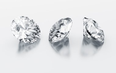 Three diamonds clipart