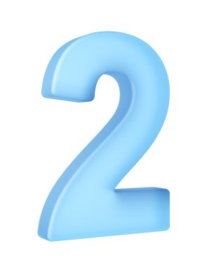 The number 2 clipart