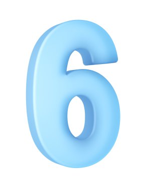 The number 6 clipart