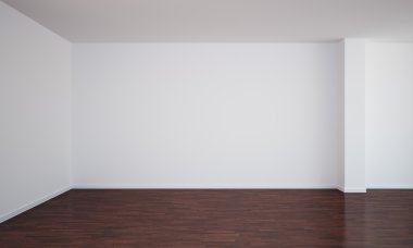 Empty room with dark floor clipart