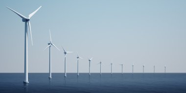 okyanus üzerinde windturbines