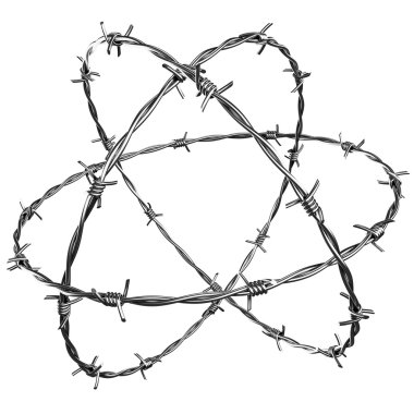 Barbed wire clipart