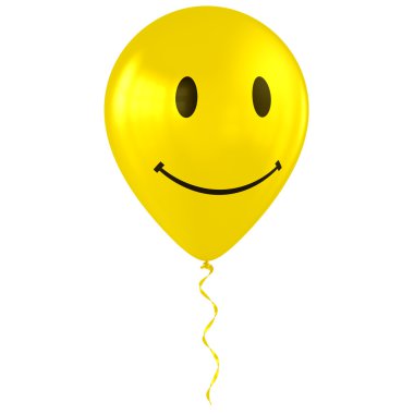 Balloon with happy smiley faces clipart