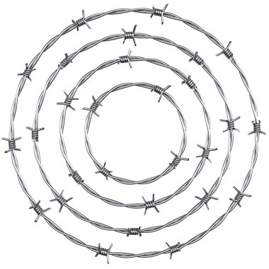 Barbed wire clipart