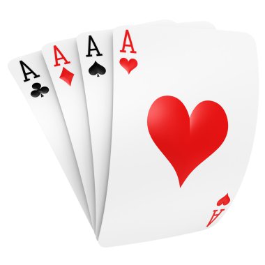 Four aces clipart