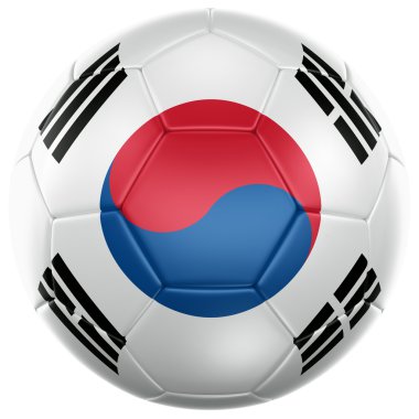 South korean soccer ball clipart