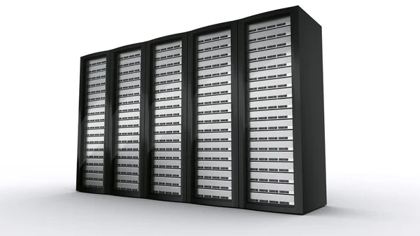 Meerdere rack servers — Stockfoto
