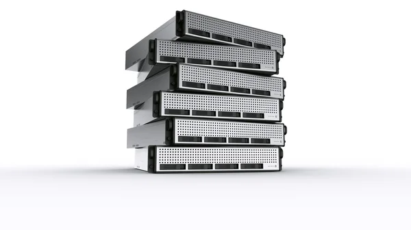 Mehrere Rack-Server — Stockfoto
