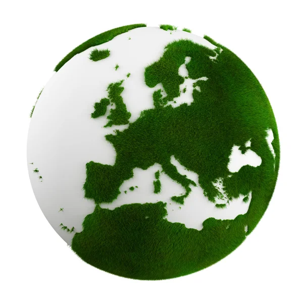 Zblízka trávy země - Evropa — Stock fotografie