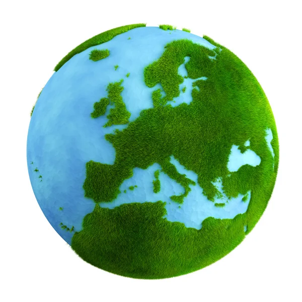 Gräs jorden - Europa på nära håll — Stockfoto