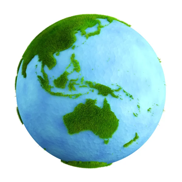 Gräs jorden - västra central pacific — Stockfoto