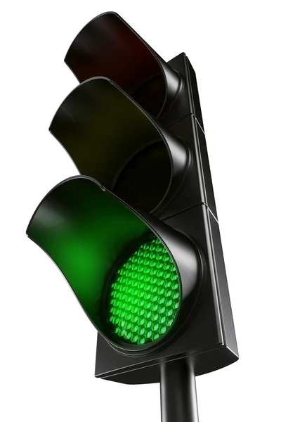 Зеленый свет трафика — стоковое фото