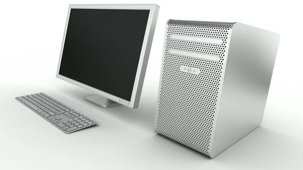 Стильный компьютер — стоковое фото
