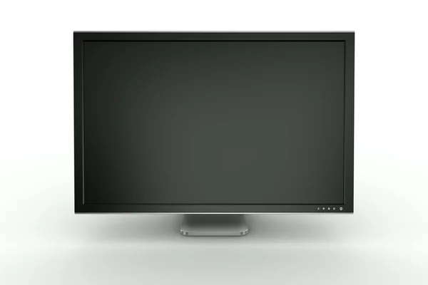 Monitor de plástico e alumínio preto — Fotografia de Stock