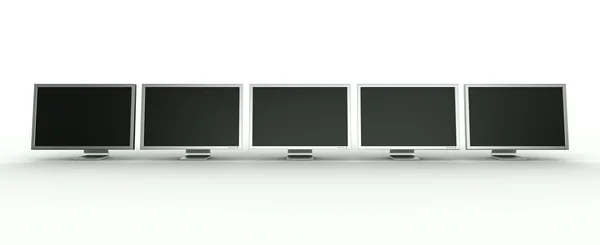 Monitores múltiples — Foto de Stock