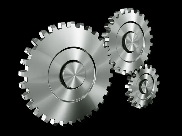 Aluminium gears — Stock Photo, Image