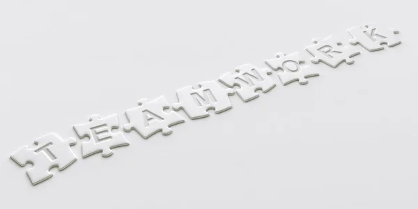 Puzzle parçaları üzerinde yazılı metin — Stok fotoğraf