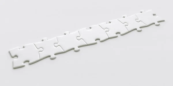 Blank puzzle pieces — Stock Photo, Image
