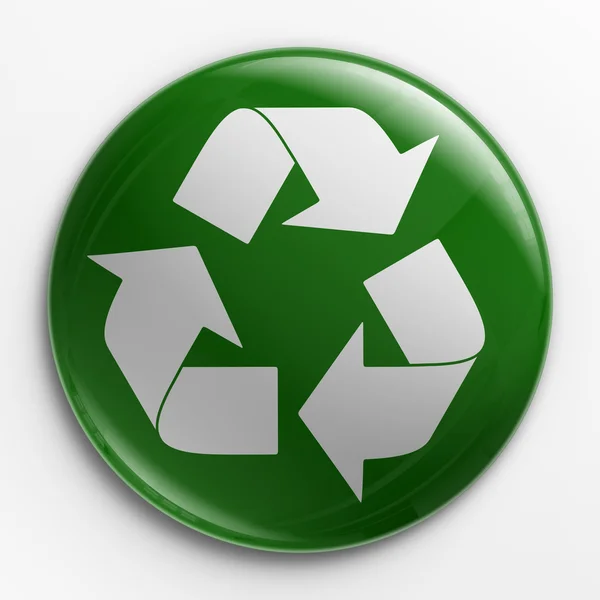 Badge - recycle logotyp — Stockfoto