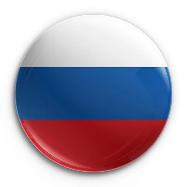 Odznaka - Rosyjska flaga — Zdjęcie stockowe