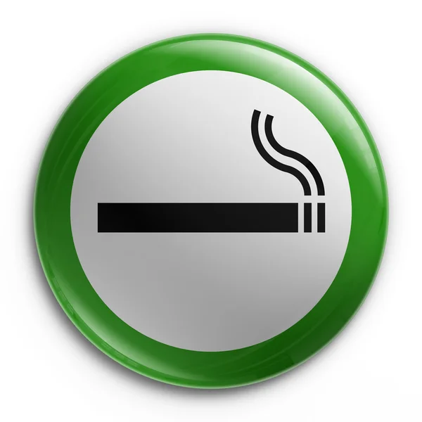 徽章-允许吸烟 — 图库照片