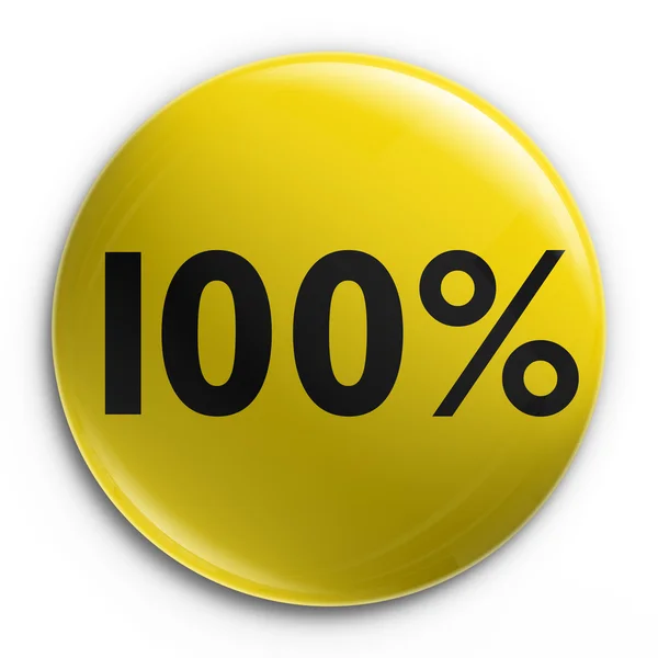 Badge - 100 procent av — Stockfoto