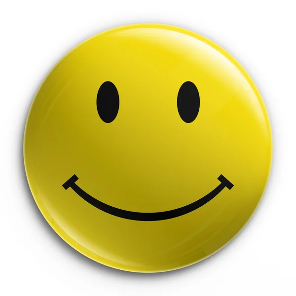 Badge - gelukkig smiliey — Stockfoto