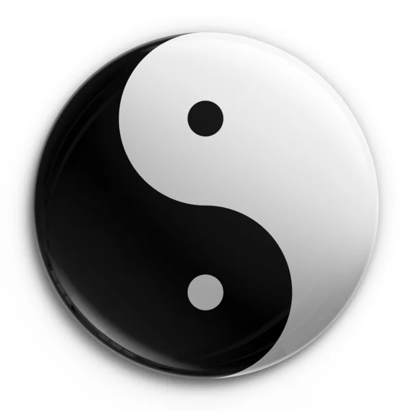 Distintivo - Yin Yang — Fotografia de Stock